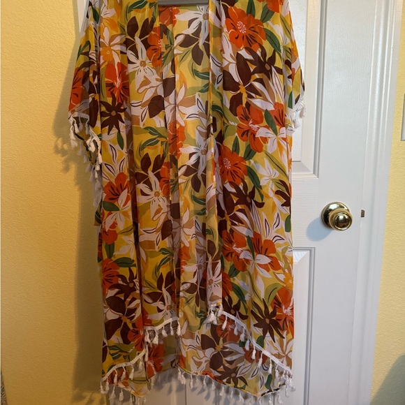 NWT Floral Kimono Cover-Up Size Small - Picture 11 of 11